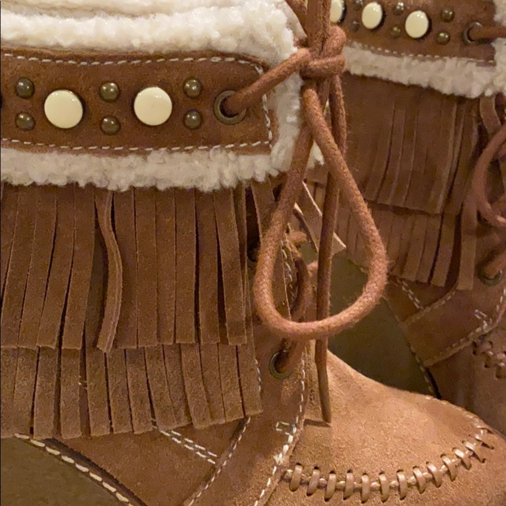 ~Sam Edelman~ NEW Suede Platform Wedge Bo…